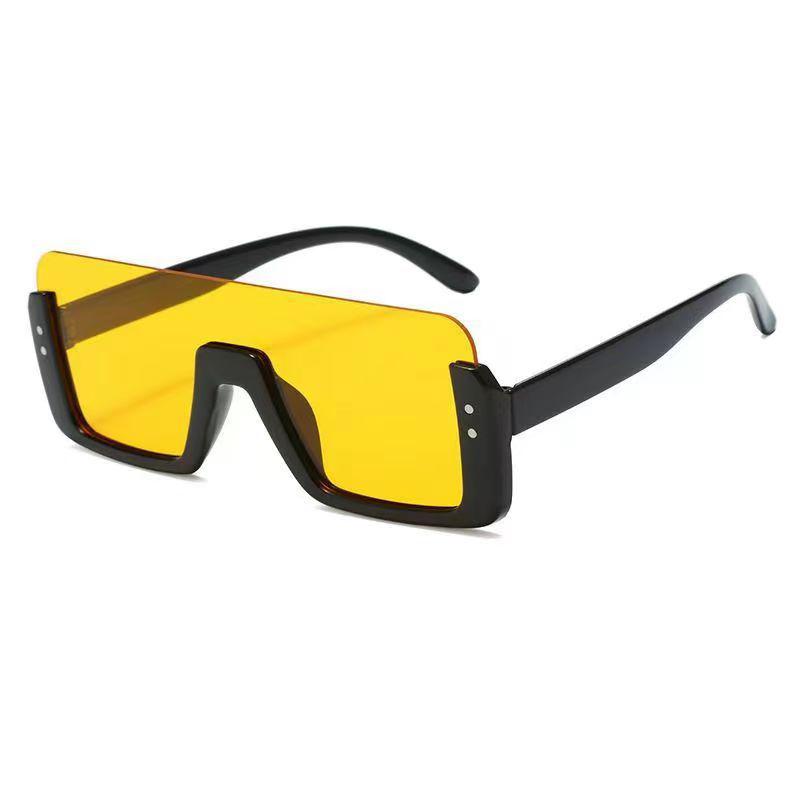 

Semi-Rimmed Fashionable Multi-Color Nail-Head Sunglasses with Sun Protection
