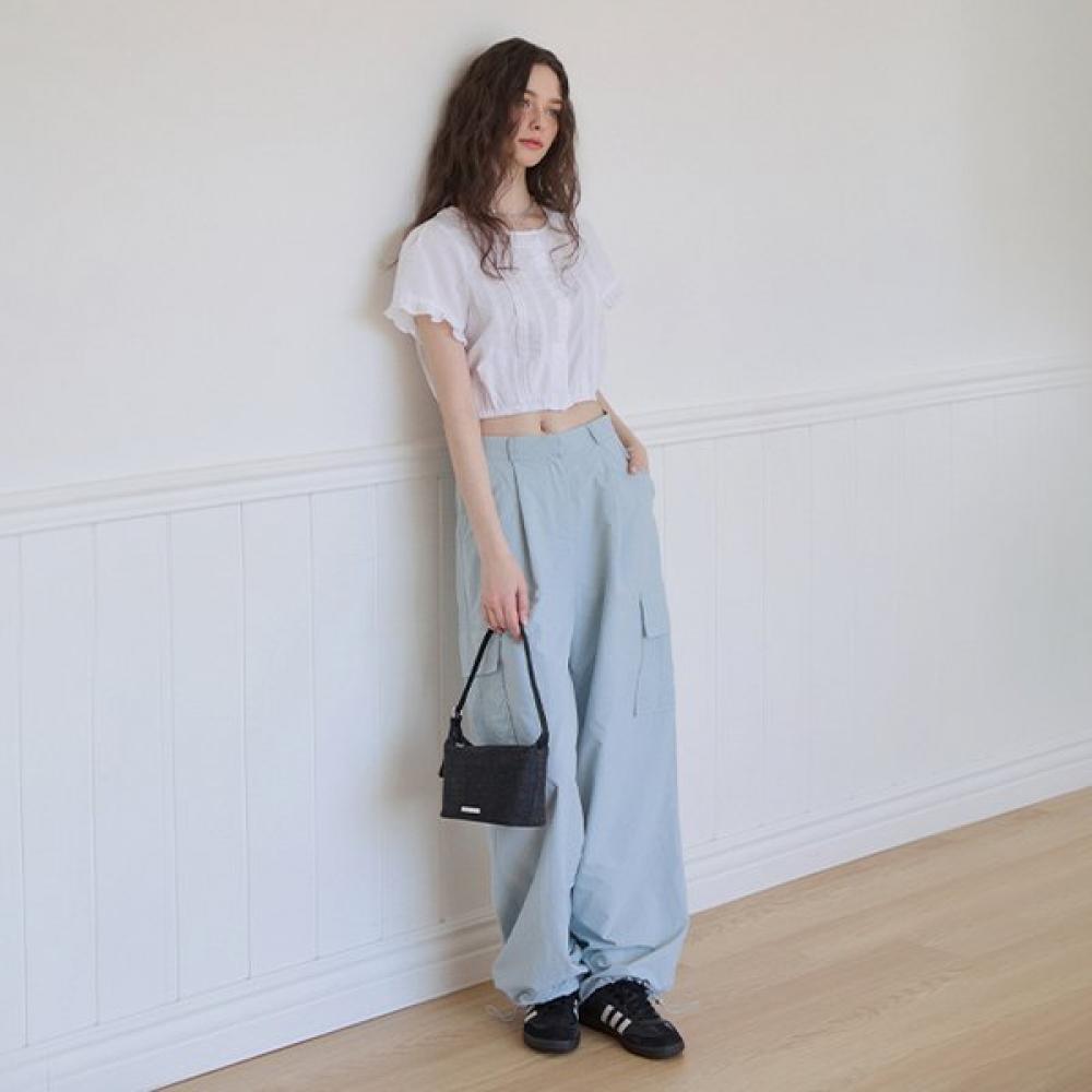 Lap Simple Denim Shoulder Bag Ar7ab423