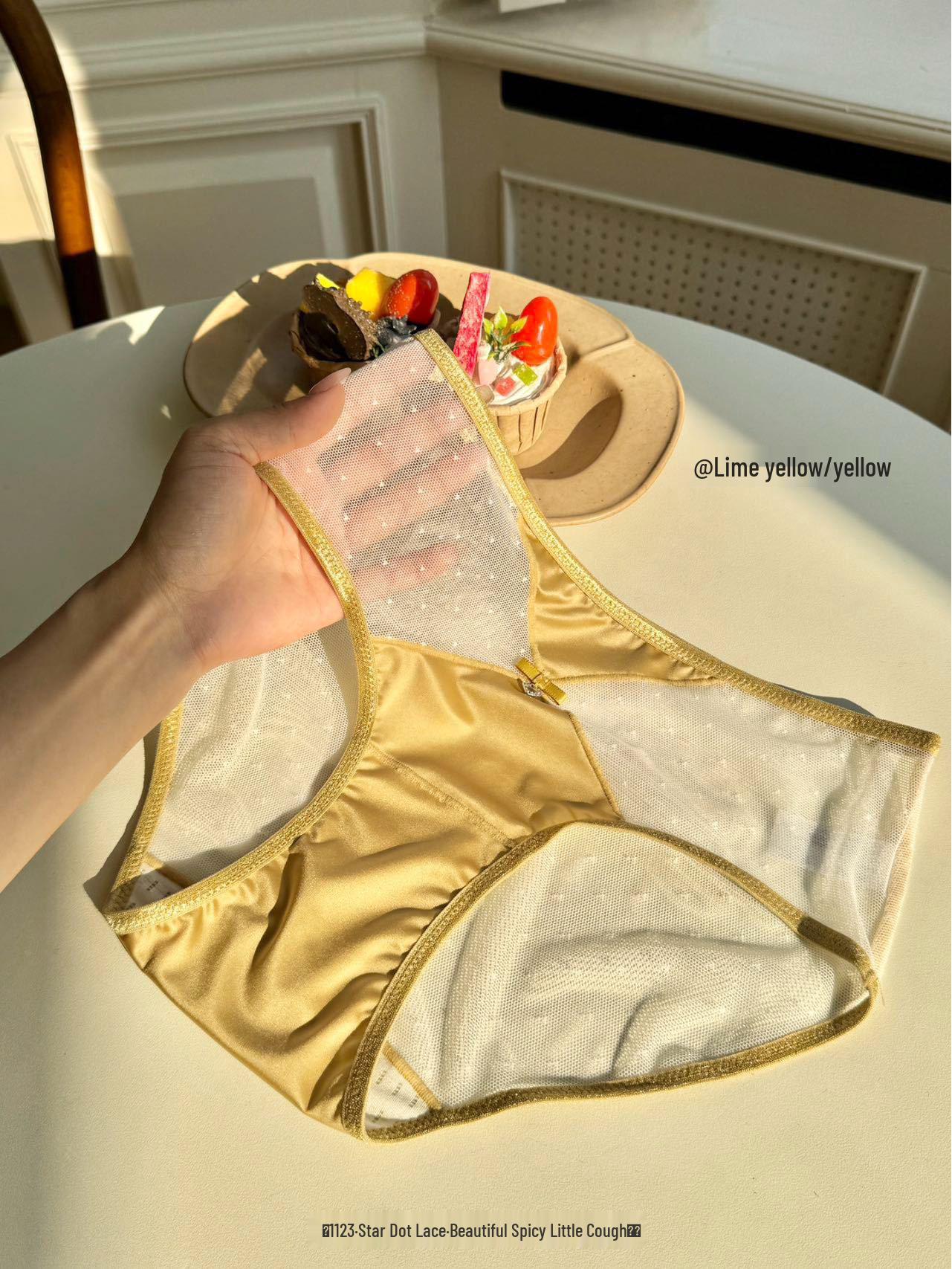 

Кружевные трусики-сетка большого размера с красной ластовицей - Стиль Pure Desire L (40-55 kg)