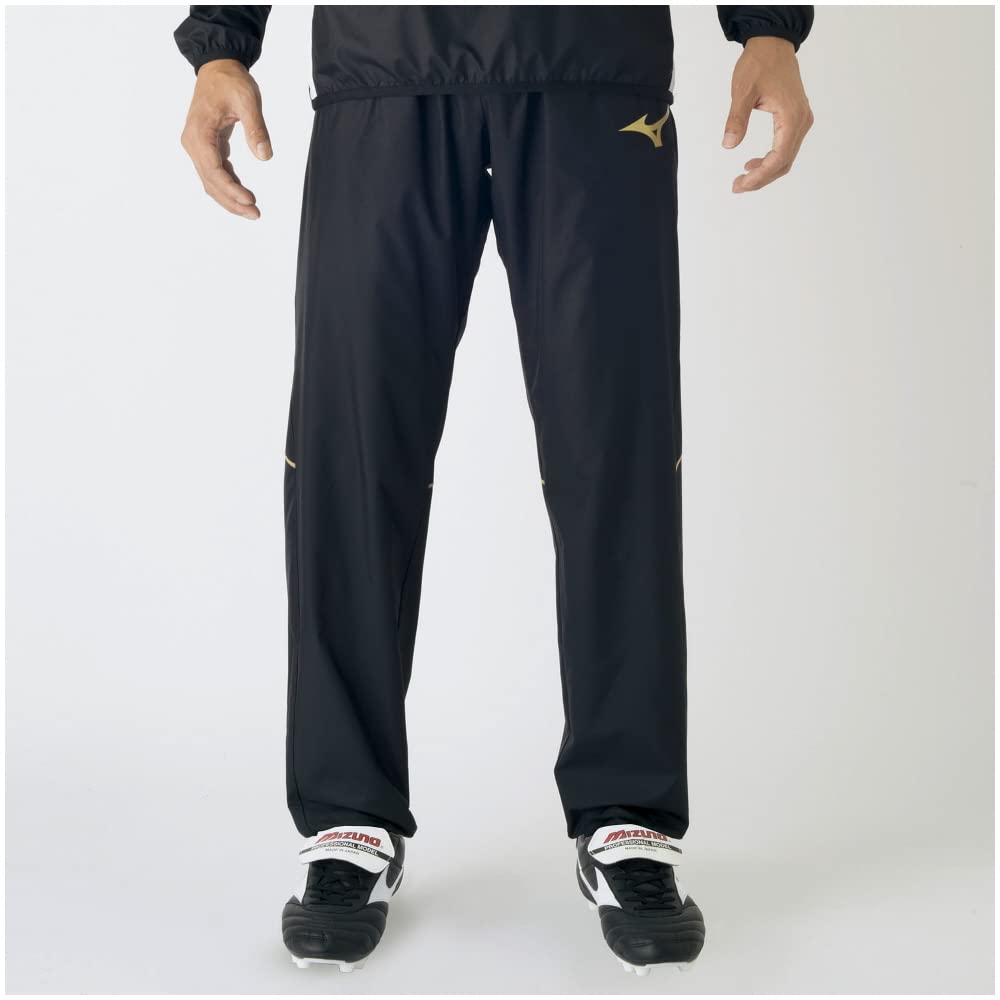 Soccer Wear Piste Pants Water Repellent Hem Zipper P2MF7070 09 Black L [Mizuno] Men's