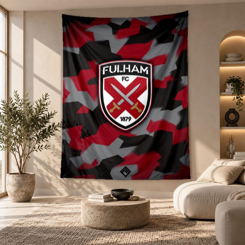 Decorative Tapestry,Fulham Football Printed Wall Art, Lightweight Wall Hanging For Bedroom Background