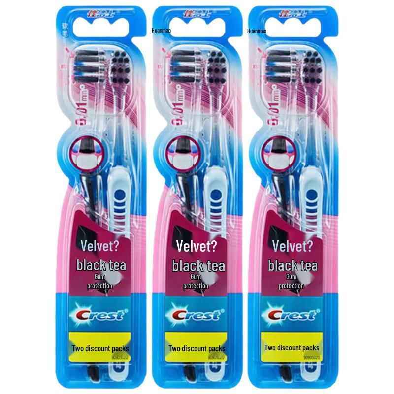 

Crest Charcoal Floss Deep Clean Soft Toothbrushes, 6-Pack