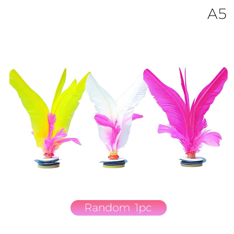 Colorful Traditional Chinese Jianzi Soft Feather Kick Shuttlecock for Travel Camping Outdoor Leisure Activity All Age Groups