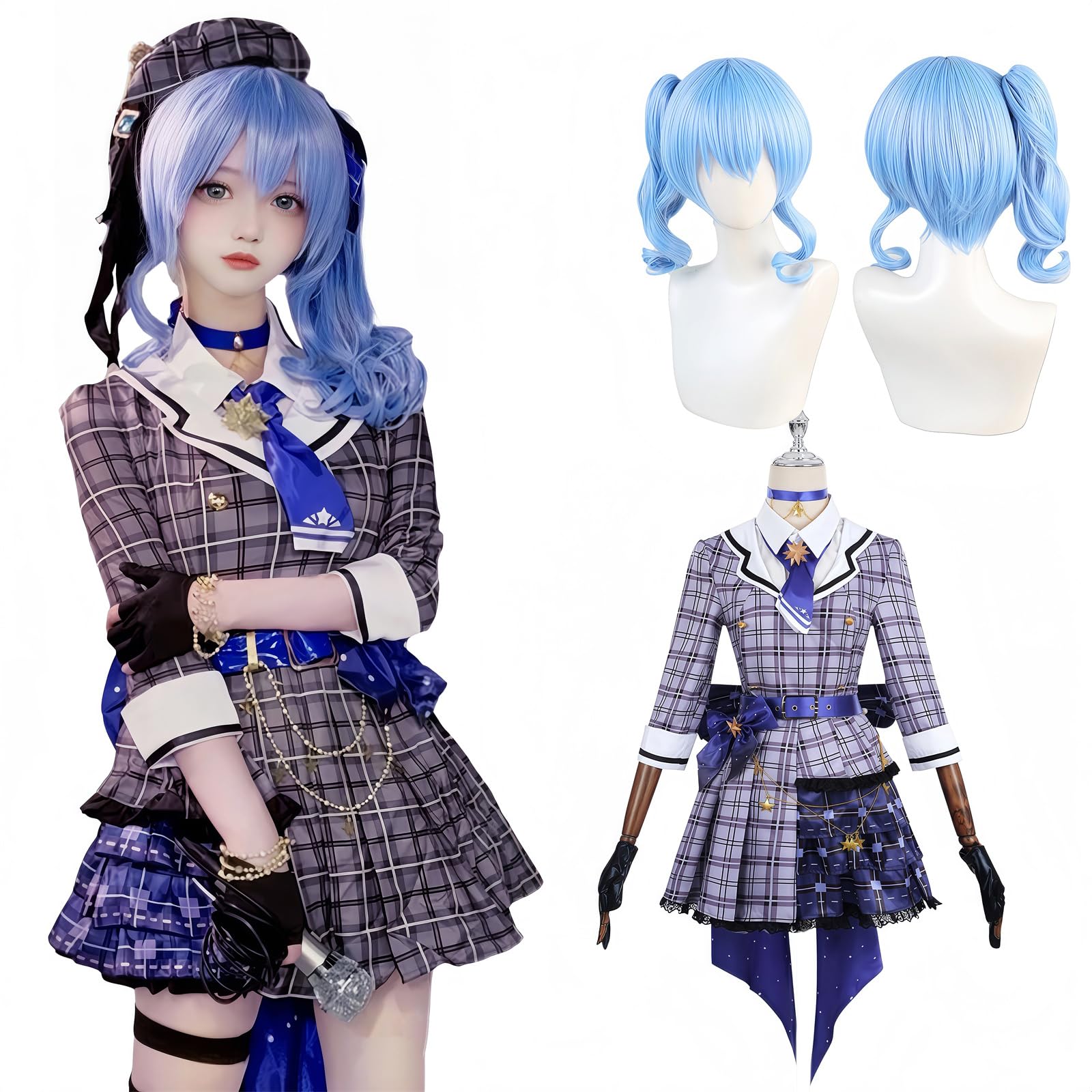 

VTuber Cosplay Hoshimachi Suisei Cosplay VTuber Cosplay Hoshimachi Suisei Cosplay Virtual YouTuber VTuber Hololive [NOKIJP] Costume, Costume,