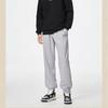 Li-Ning Badfive Series Solid Color Print Logo Drawstring Casual Pants Men Bottoms Gray AKLSF55-1