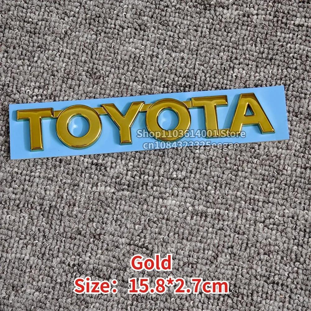 Trunk Rear Letter Badge Emblem for Toyota Replacement RAV4 Corolla Camry Prado REIZ CHR 86  Avalon Highlander Verso Tacoma