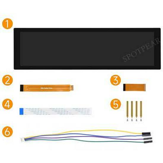 Dotykový LCD displej Raspberry Pi 8,8" MIPI DSI, rozlišení 480x1920.