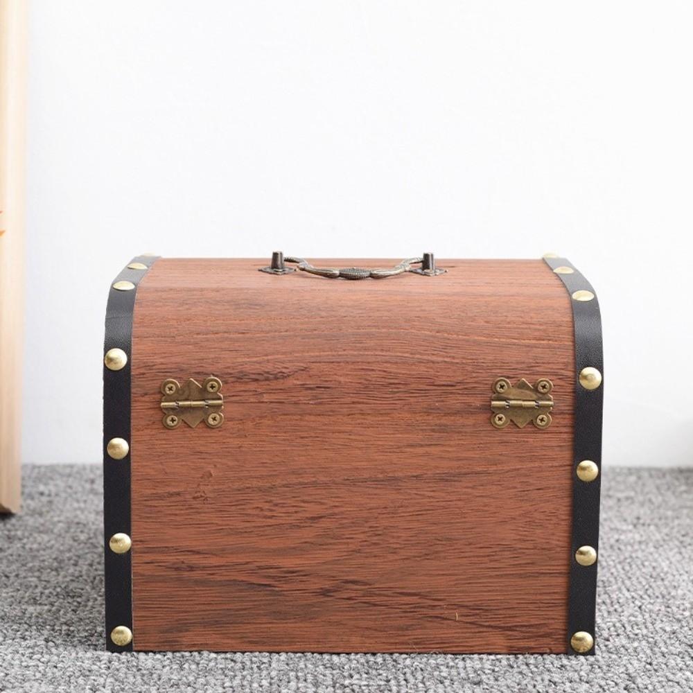 Wooden Piggy Bank With Security Lock Money Box Trendy Coin Bank  Home Decor