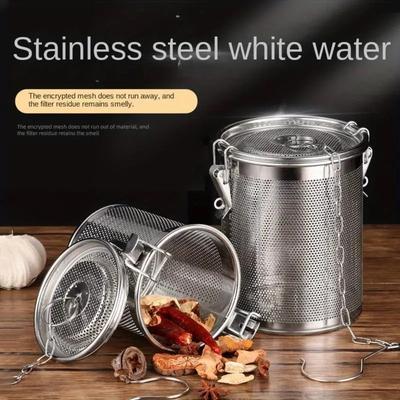 1 Stück Gewürzständer aus Edelstahl mit Deckel Metall Gewürzsiebkorb Küchenhelfer zum Kochen und Aufbewahren 354*315in