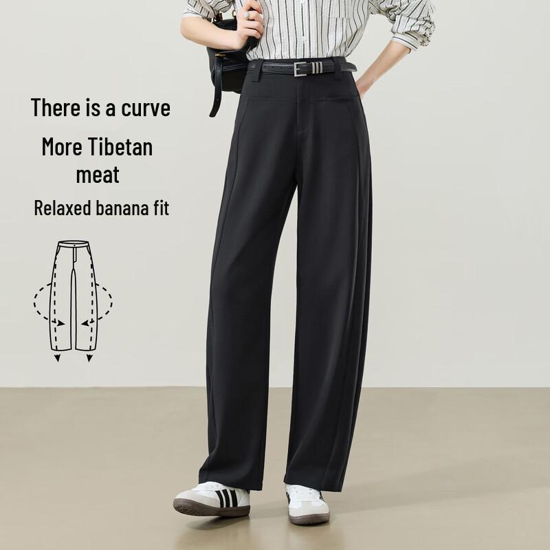 ESE-Y Women's High-Waist Slim Banana Pants
