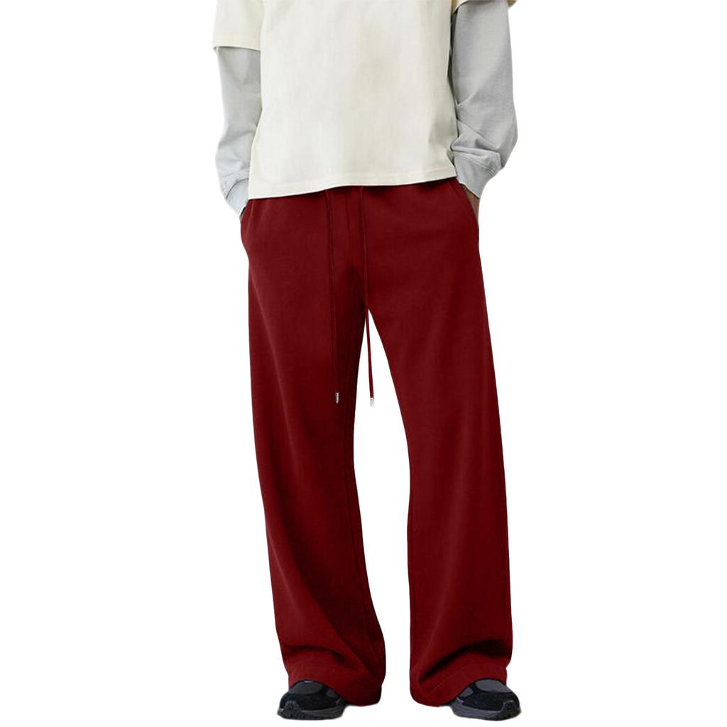Men's Baggy Sweatpants Wide Leg Sweat Pants With Pockets