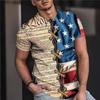 Summer Hot Selling Independent Sun Star 3D Printed Short Sleeved Men's Fashionable Round Neck T-shirt