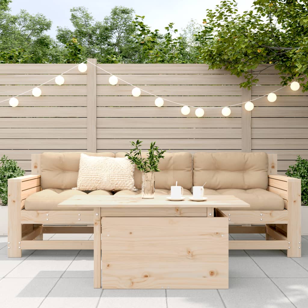 Garden Table 100x50x75 Cm Solid Pine Wood