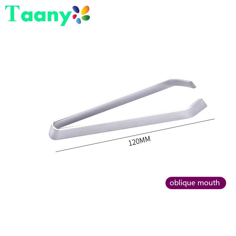 

Stainless Steel Chicken Fish Bone Tweezers Flat Slant Tongs Clip Puller Remover Tongs Fish Bone Plucking Clamp Kitchen Gadgets