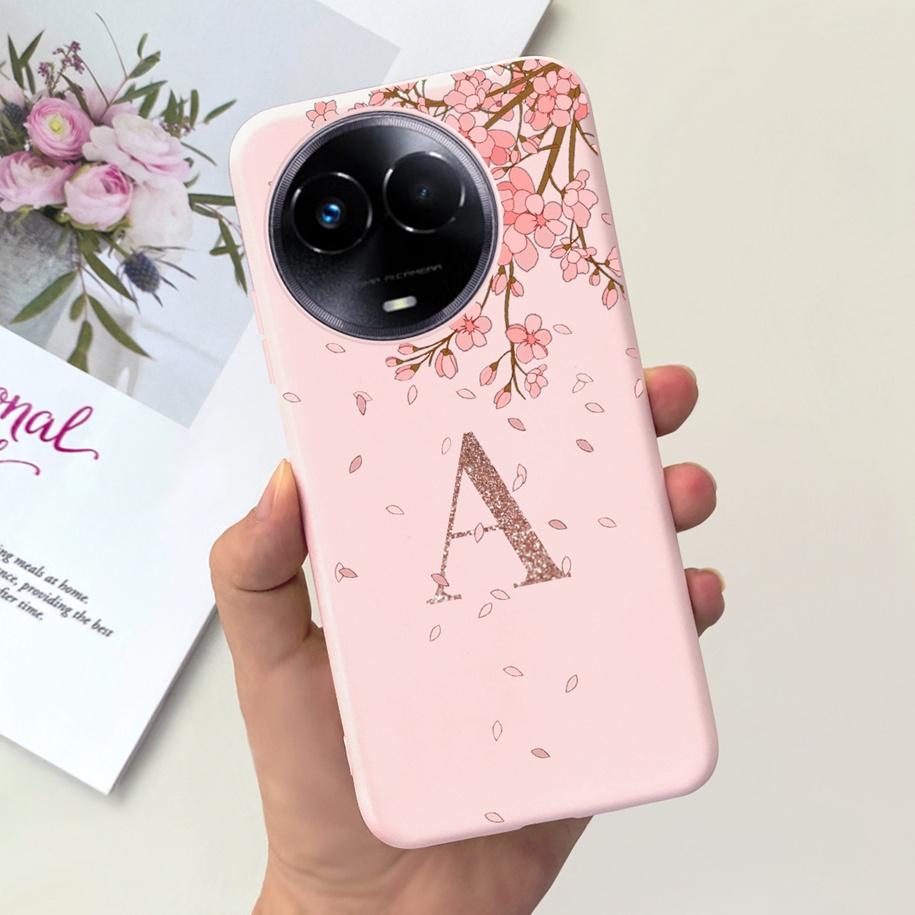 

For Realme 11 5G Case Cute Crown Letters Silicone Soft TPU Shockproof Cover For Realme 11X 5G RMX3785 Funda Realme11 Phone Cases Realme 11X