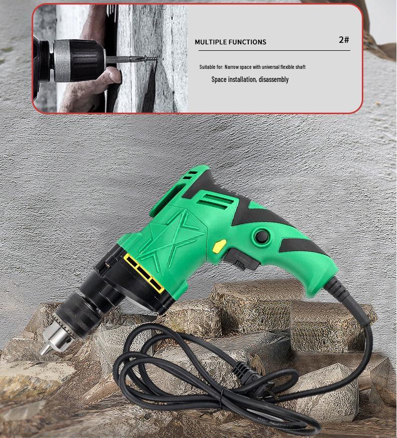 Multifunctional High-Power Electric Drill & Screwdriver for Household Use