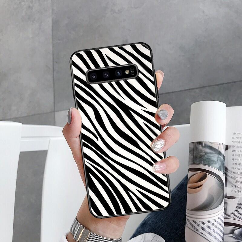 Cow zebra Leopard Polk Dot Black White Phone Case for Samsung Galaxy S22 S20 Ultra S20 S22 Plus S21 S10 S9 S8 Plus S10E S20 FE