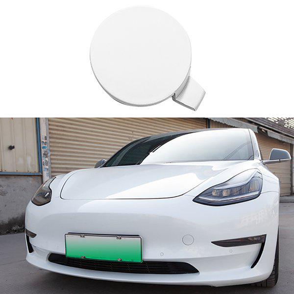 Bílá ABS krytka tažného háku předního nárazníku pro Tesla Model 3 - Modifikovaný doplněk