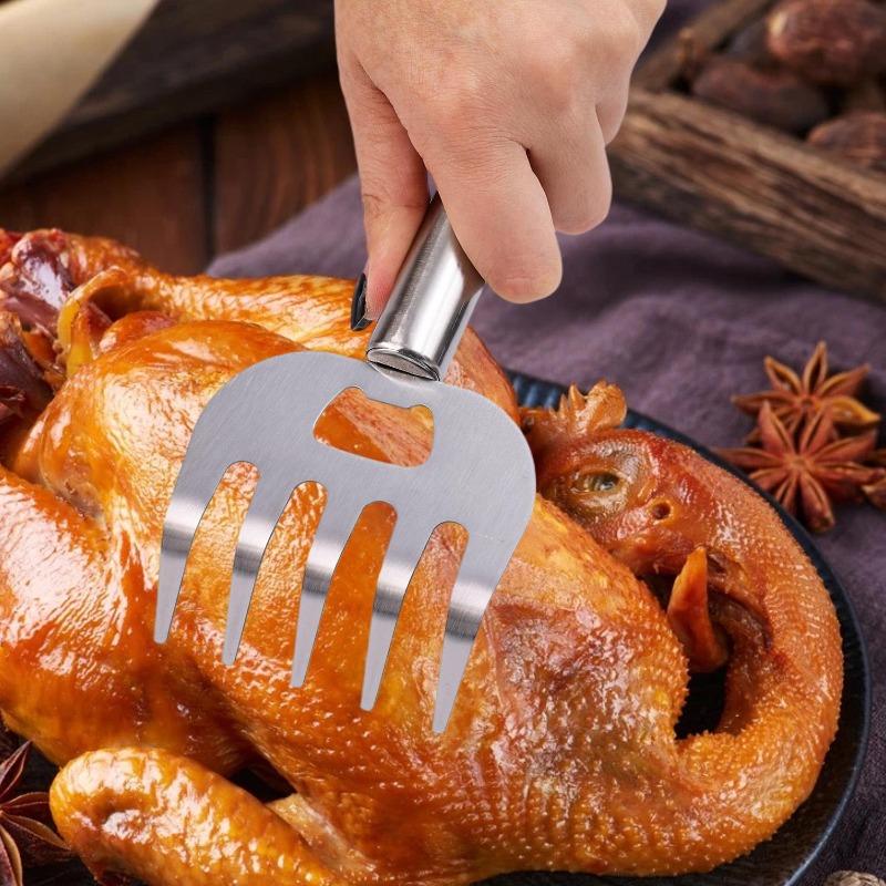 Multipurpose Meat Shredding Tool Bear Claw for Cooking BBQ Salad Prep 5 Prong Sharp Claw Heavy Duty Rustproof Easy To Clean Tool 4