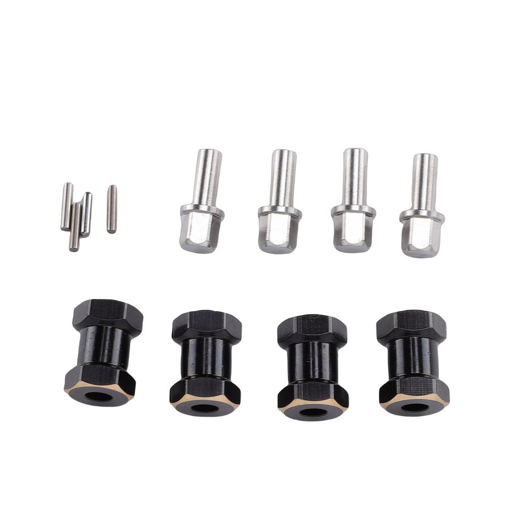 4pcs 18mm Wheel Spacers Fit for Scx10 1Celsius10 RC Crawler Car Brass Wheel Hubs Extension Drive Adapter