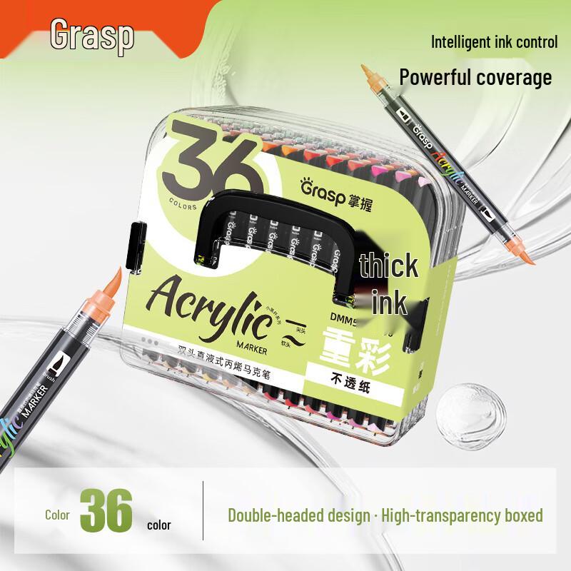 Blendable Double-Headed Liquid Acrylic Marker Set