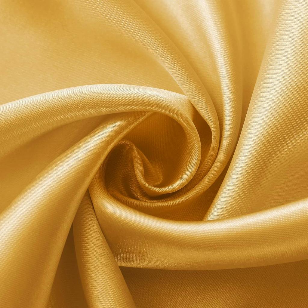 Solid Color Satin Table Runner with High-Density Locking Edge - Modern European Wedding Table Decoration