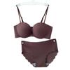 A002 Strapless Push-Up Bra with Front Buckle and Beautiful Back Design