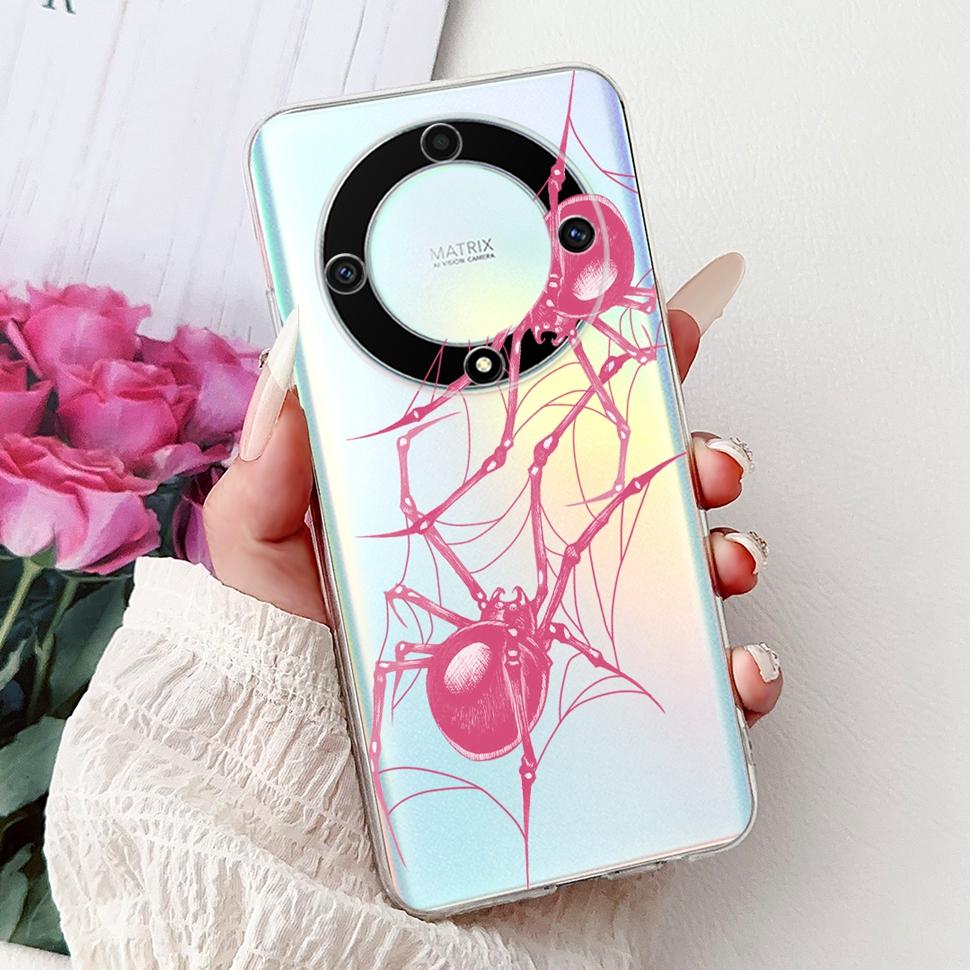 For Honor X9b 5G Case Flowers Butterfly Painted Cover Soft Silicone Casing For Honor X9 X9 b HonorX9b 5G Phone Case