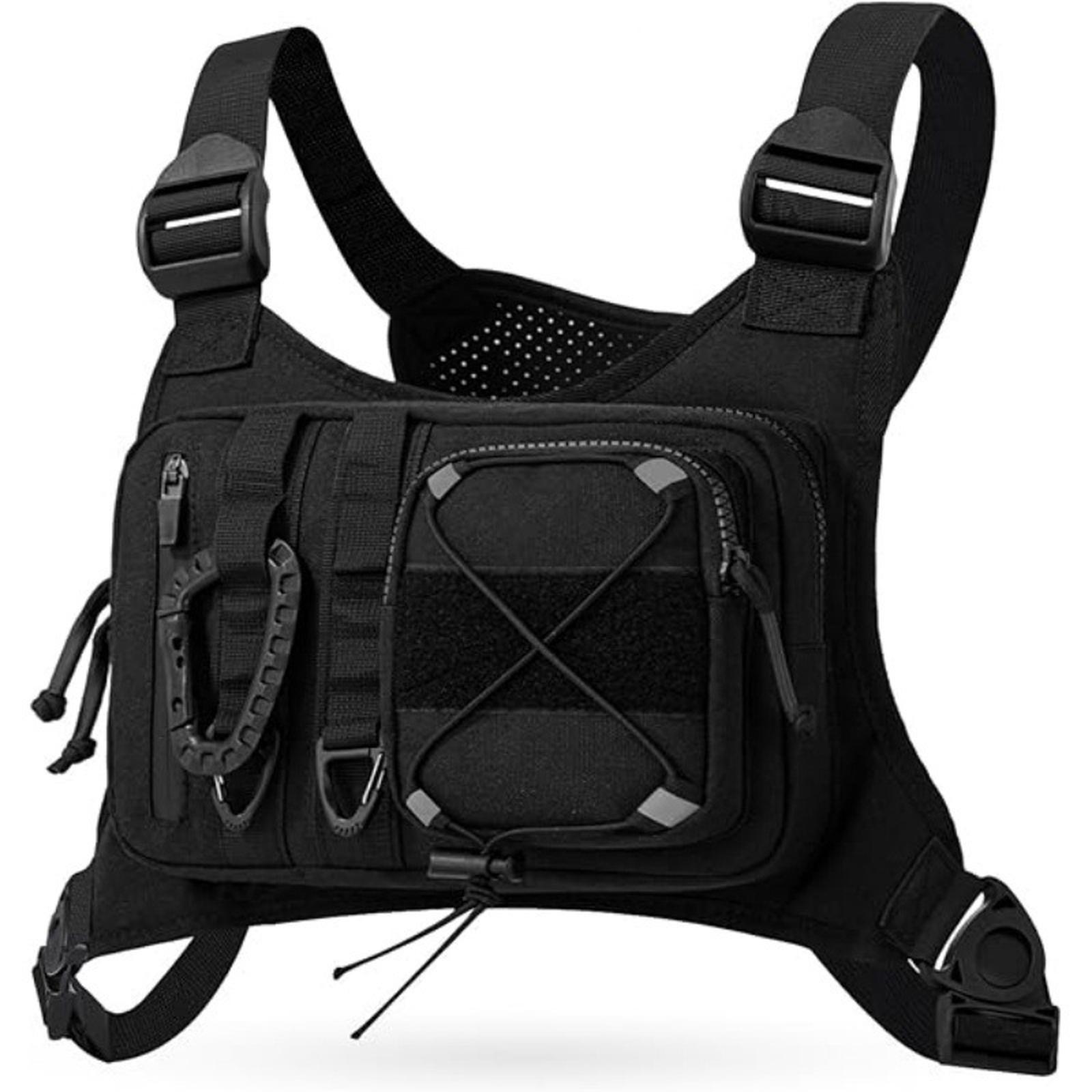 

1 шт. Нагрудная сумка для путешествий на открытом воздухе, Спортивная нагрудная сумка для бега, Мужская нагрудная сумка, Оксфордская ткань, Досуг, Путешествия One Size