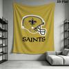 New Orleans Saints Wall Tapestry Aesthetic Wall Hanging Printed Fabric Blanket Decorative Tapestries for Bedroom Living Room Home Decor