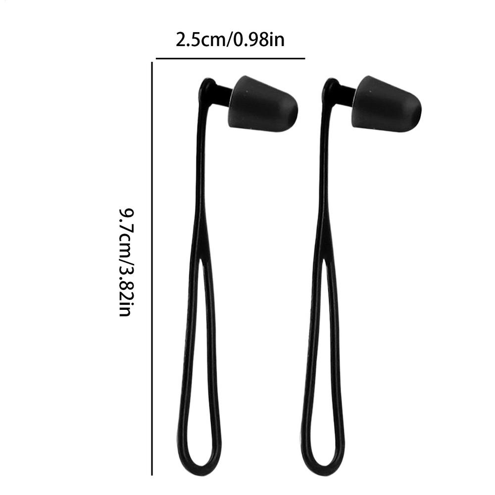 

1 пара берушей для пловцов, удобные беруши для плавания, силиконовые водонепроницаемые многоразовые наушники для защиты слуха, 1 пара со шнурком чёрный