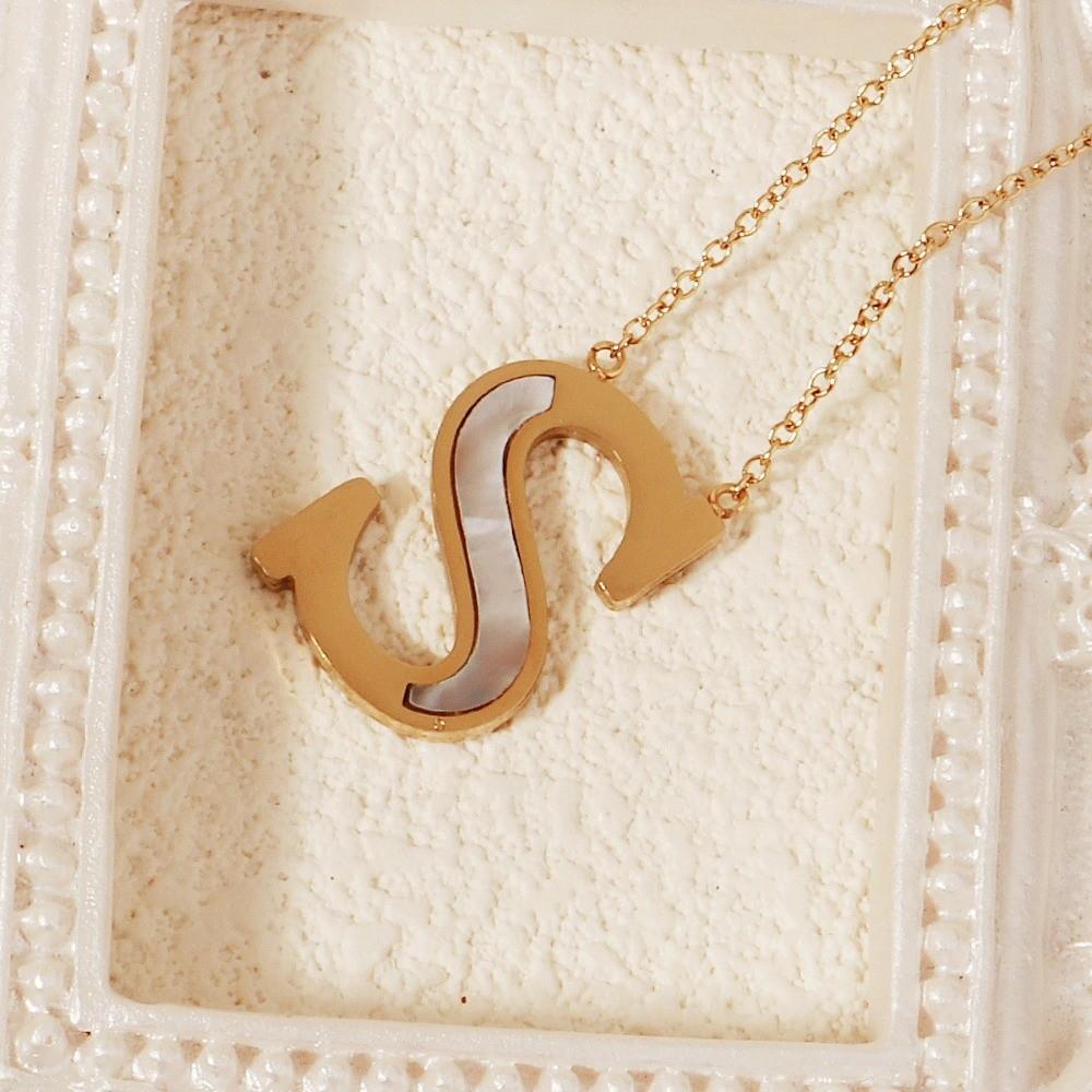 English Letter English Letter Necklace Combination Name Couple Clavicle Chain  Unisex