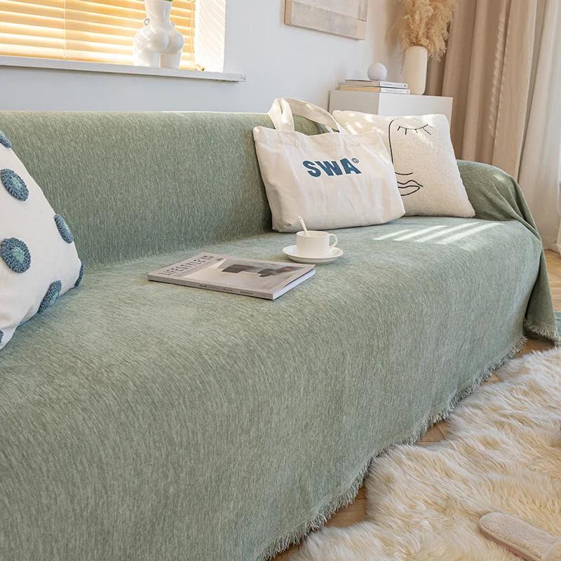 Blanket for Live Room Couch Cover Armchair Warm Soft Sofa Cover Slipcover Fleece Sofa Towel