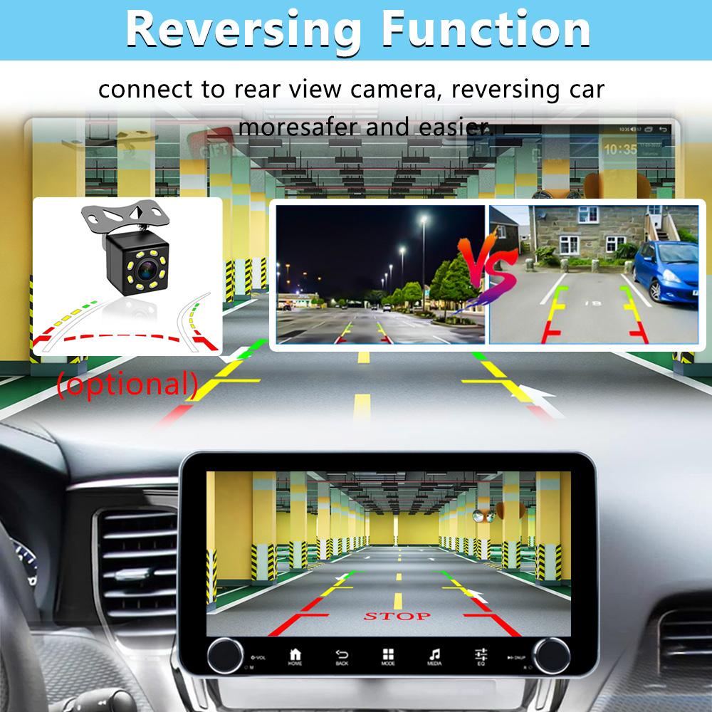 1 DIN 10,33'' Autorádio Android 12 Bezdrátové Carplay Auto GPS Navigace WIFI Univerzální Multimediální Přehrávač 4G 8JÁDRO