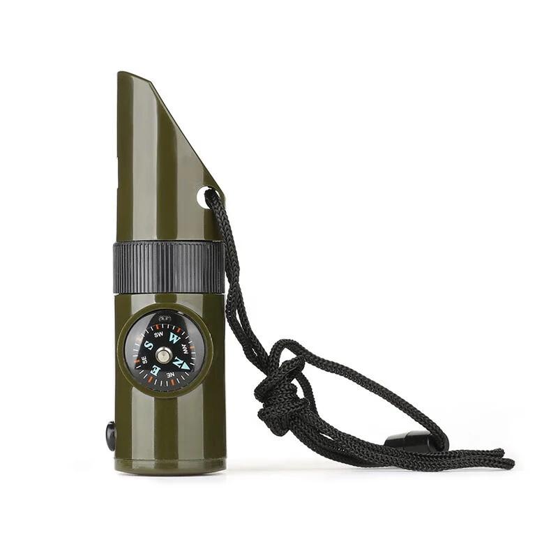 7-in-1 Emergency Survival Whistle with Compass