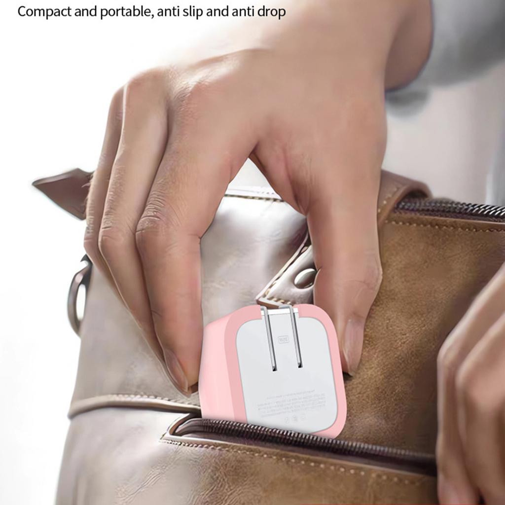 Anti Scratch Sleeve Shockproof Power Adapter Cover Compatible for 35W Double Type C Port Power Adapter