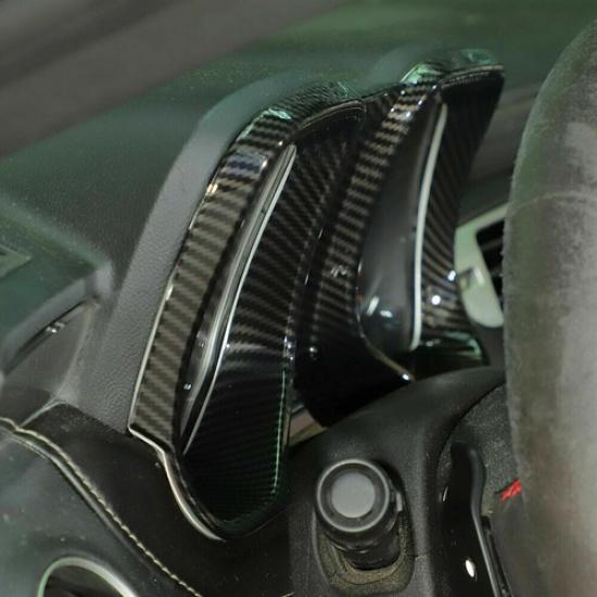 Dashboard trument Cover Trim Bezels for Chevy Camaro 2010-2015 Carbon Fiber