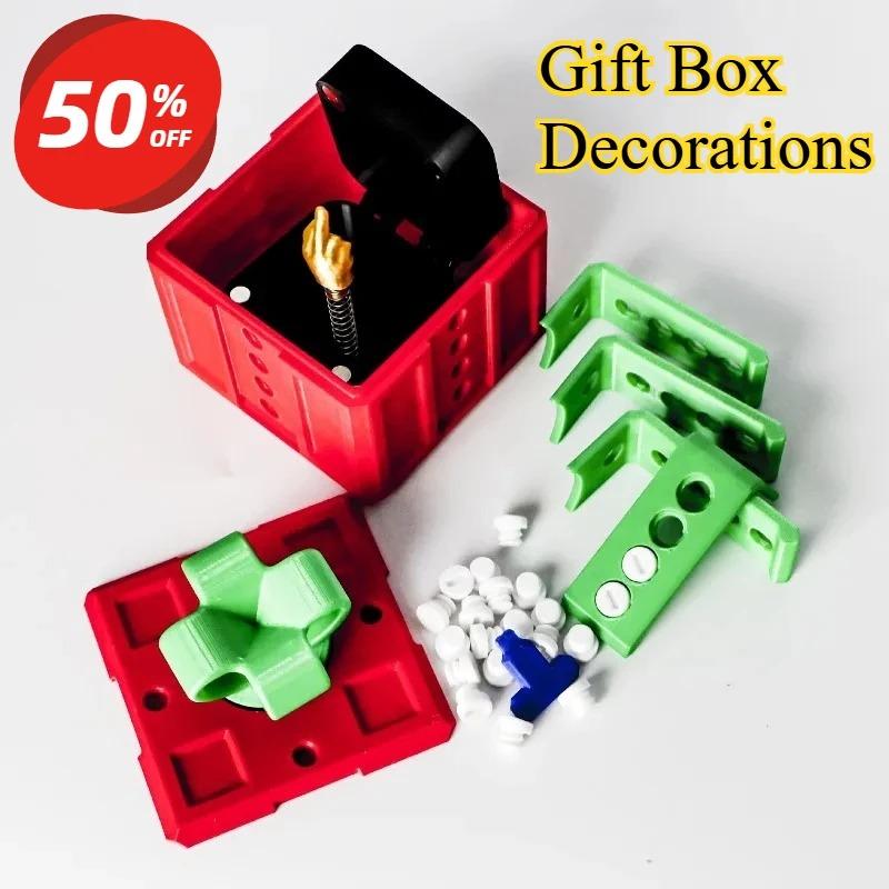 Screw-On Pop-Up Surprise Toys Printer Middle Finger Boxed Pranks Sculptures Figurines Gift Box Decorations Printed 3d Kid Friendly Entertaining Fun