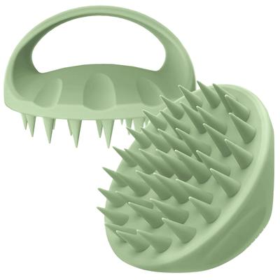 Ithyes Scalp Massage Brush Shampoo Brush Scalp Brush Head Spa Hand Pro Scalp Brush Head Massage Men's Women's (Light Green)