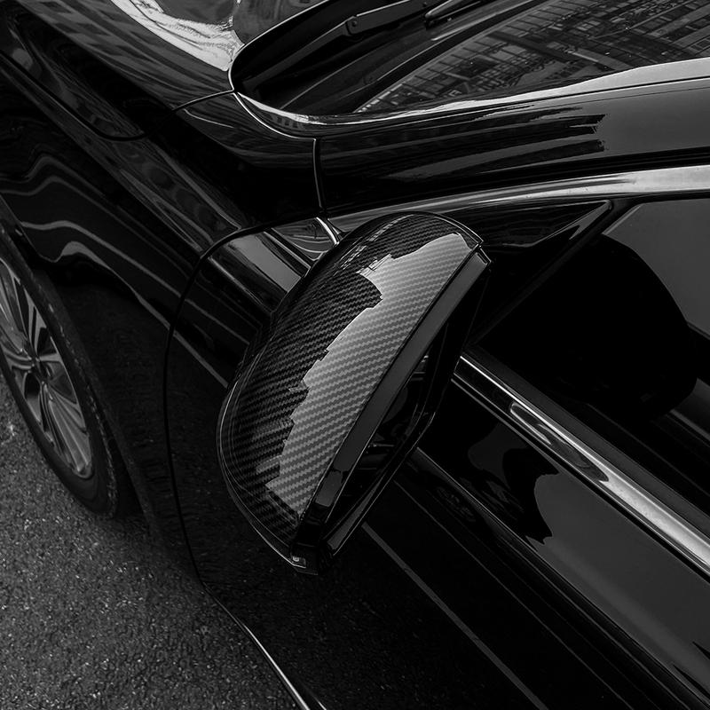 For KIA K7 Cadenza 2017- Carbon Fiber Rearview Mirror Cover Trim Exterior Decor Accessories