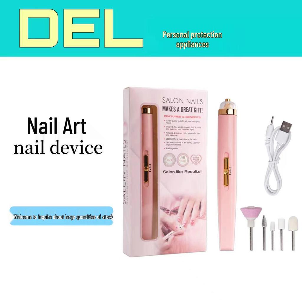 Portable Electric Nail Polisher & Manicure Set - 5-in-1 Nail Grinding Tool