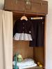 Jenny Kids' Patchwork Cardigan & Wide-Leg Pants Set - Autumn Fashion for Girls