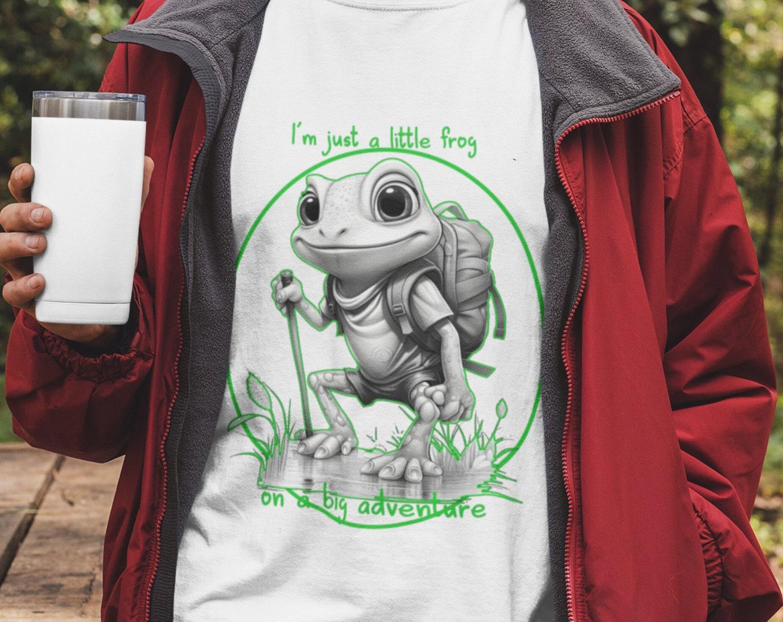 Funny Camping Frog T-Shirt: Adventure Hiking Outdoors Tee 4XL