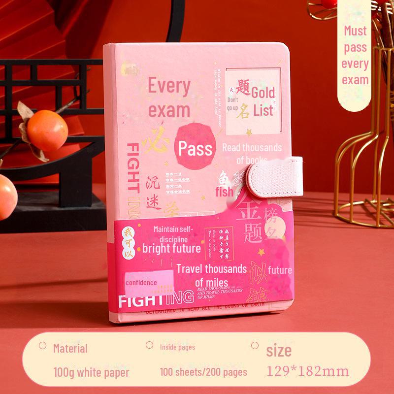 Gold List Notebook Gift Set: National Tide Stationery for College Exam Success - Perfect Birthday Souvenir