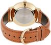 Casio Minimalist Brown Leather Band Burgundy Dial Analog One Analog Quartz MTP-VT01GL-5B Men's Gold-Tone Three-Hand Watch, Blue, Size, Watch,
