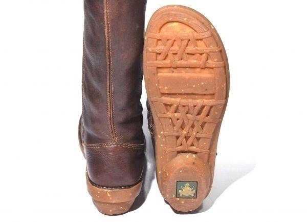 Spanish Heritage / El Naturalista Grained Leather Side Zip Boots Brown /25.0cm/(USED)