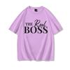 The Boss  The Real Boss Matching Tshirts Couples Matching Outfits Gifts Funny Letter Print Valentines Day Unisex Women Clothing