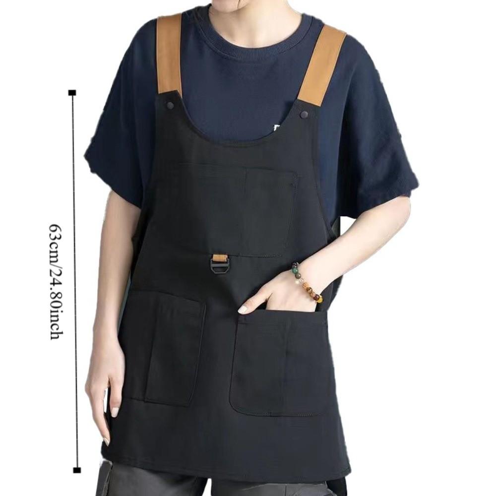 Wind Resistant Loose Apron Polyester BBQ Apron Work Clothes Kitchen Apron  Restaurant