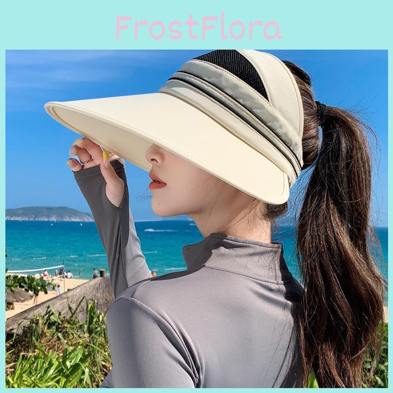 Summer Breathable Wide Brim Sun Hat For Women With Uv Protection And Sunshade