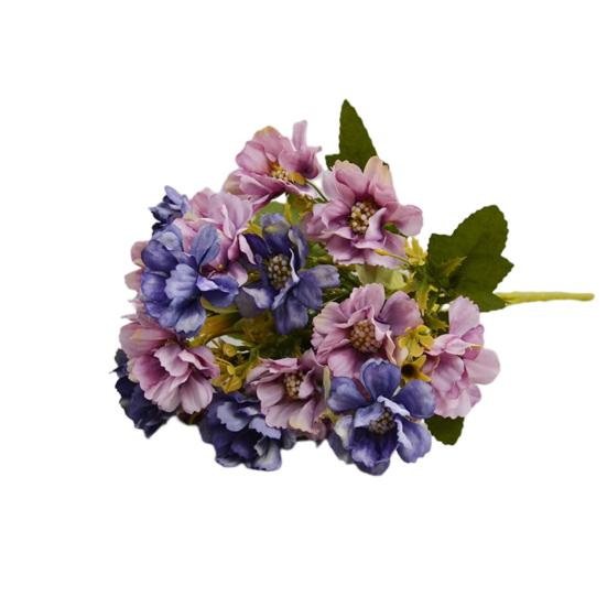 Fake Flower Useful Anti-fade Clear Texture Simulation Flower DIY Bridal Bouquet 6 Forks Artificial Cherry Blossom Artificial Flower